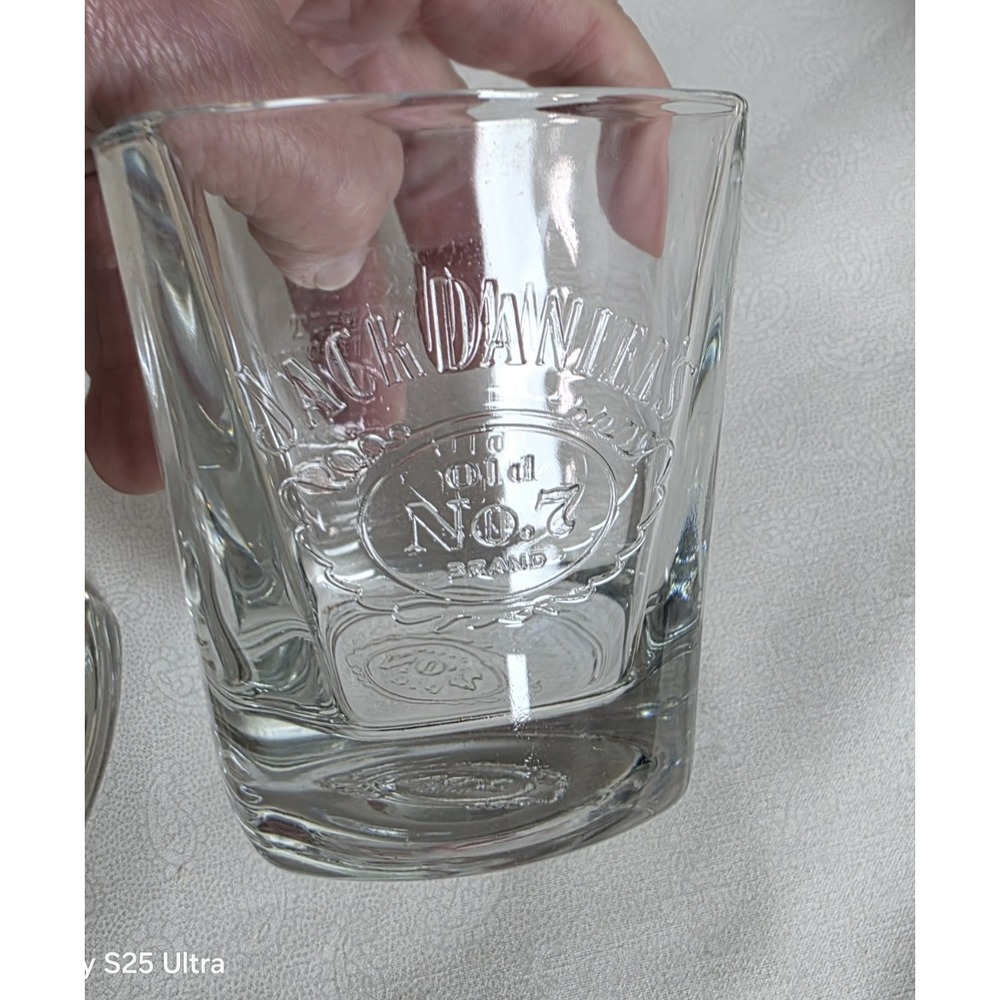 2 - Jack Daniels Whisky Glass Men Cave Bar She Shed Gift Giving